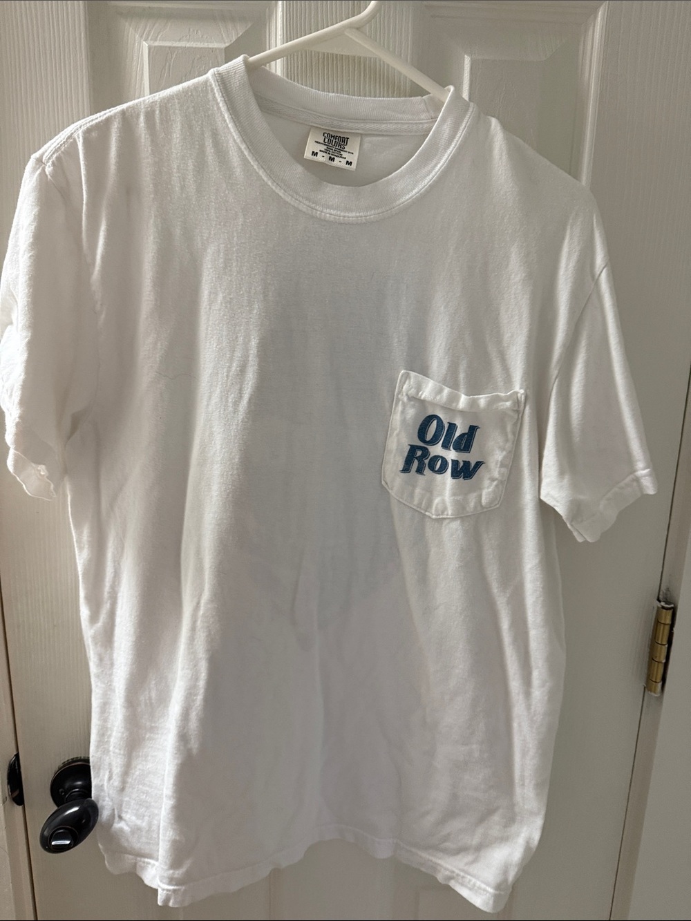 Old Row Women's White Pocket Tee